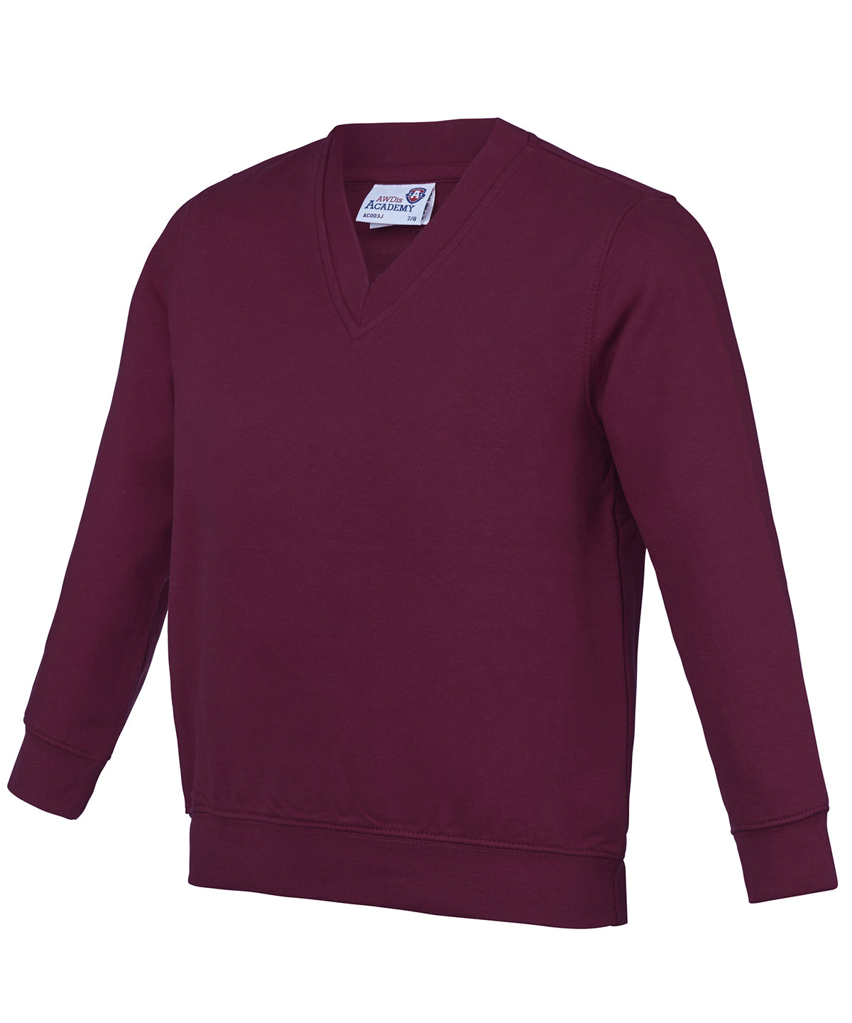 Kids Academy v-neck sweatshirt - Academy Burgundy