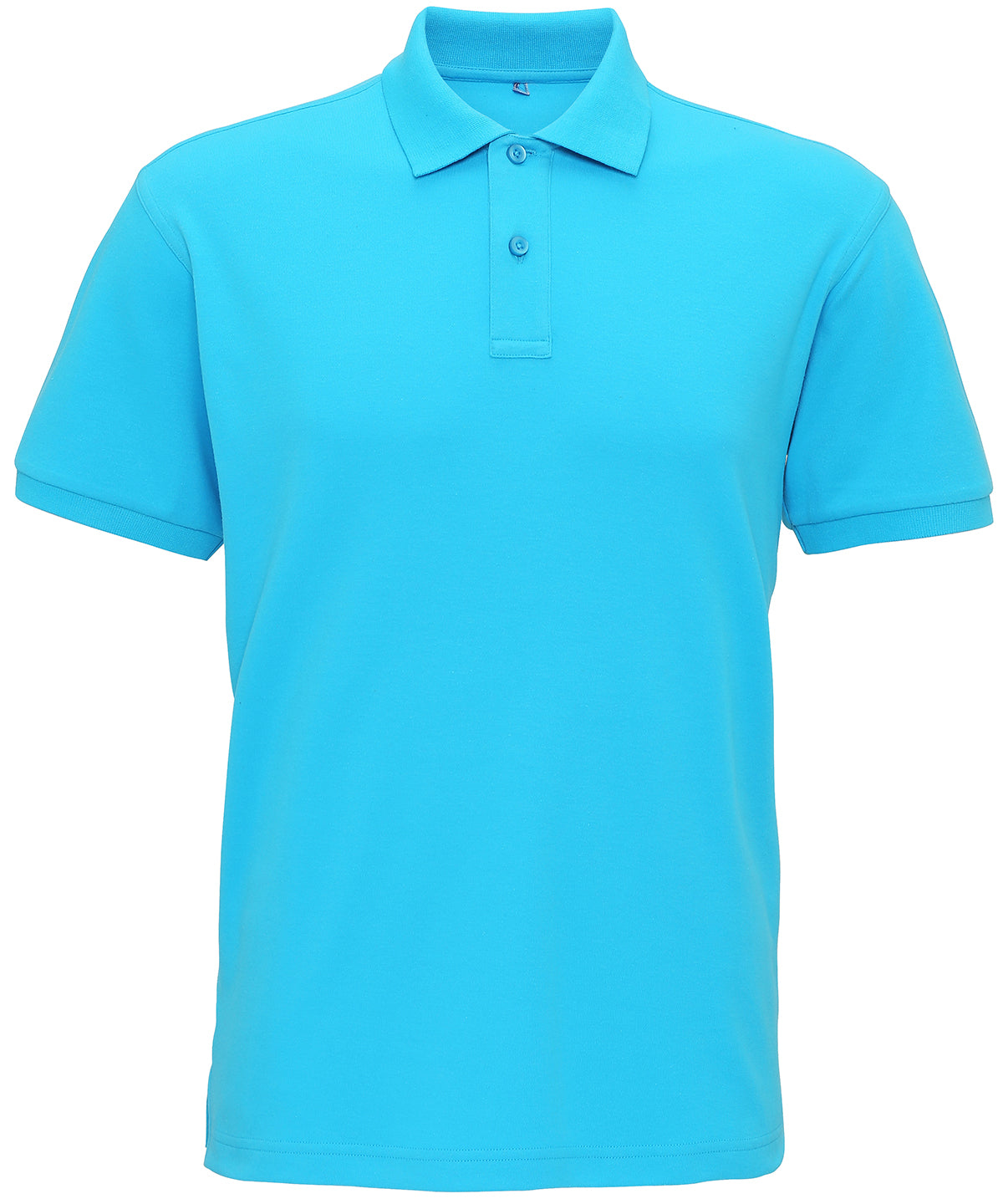 Men's super smooth knit polo - Turquoise