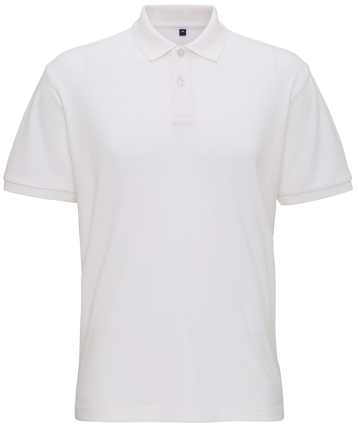 Men's super smooth knit polo - White