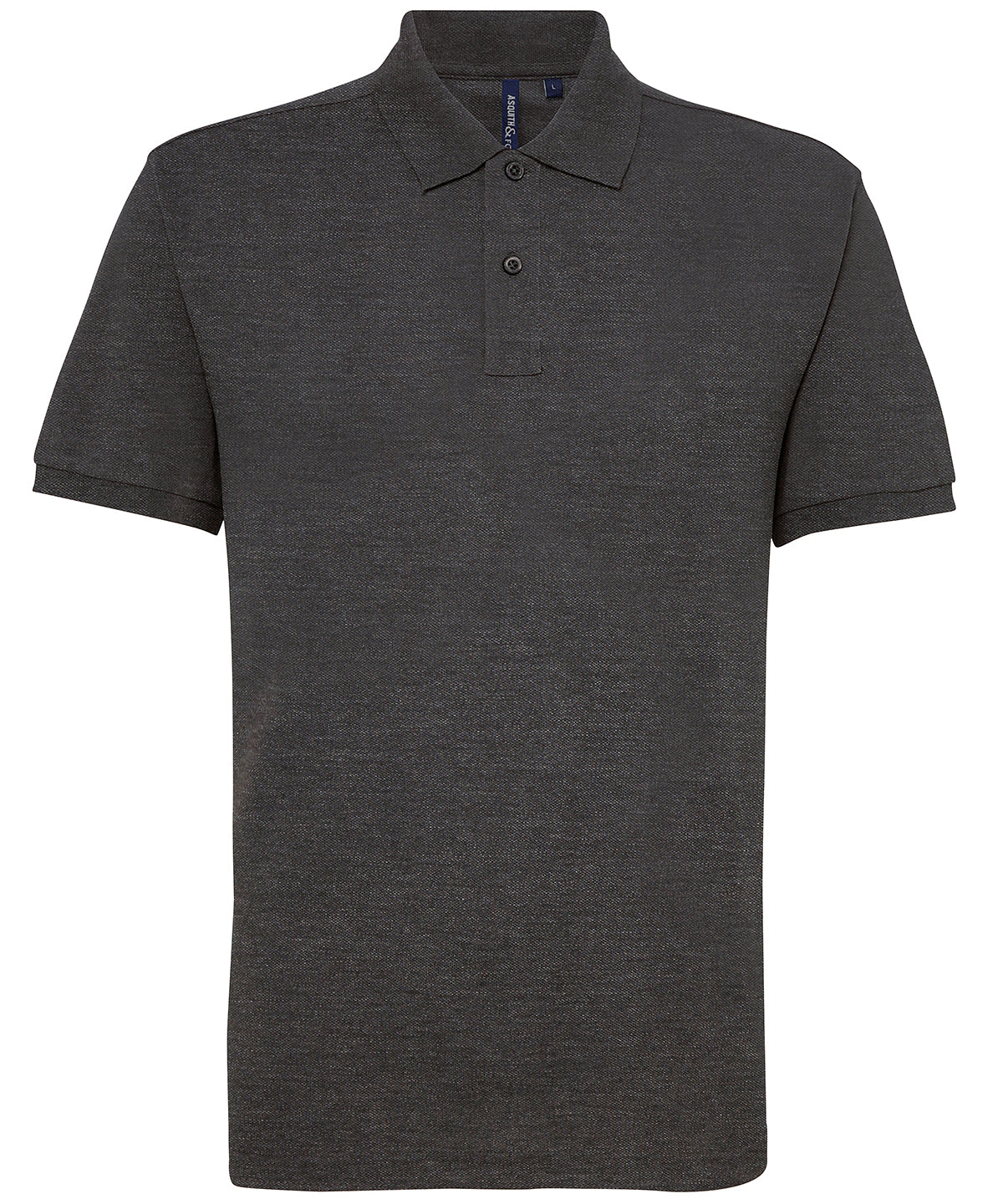 Men’s polycotton blend polo - Charcoal