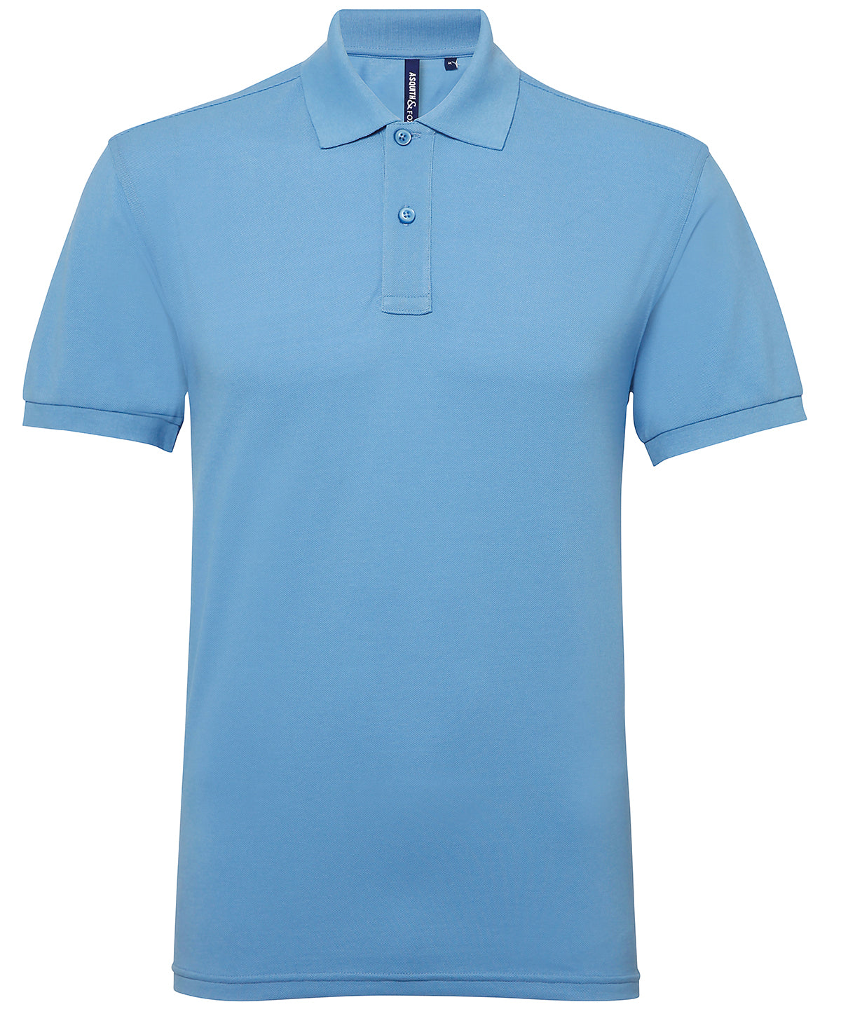 Men’s polycotton blend polo - Cornflower