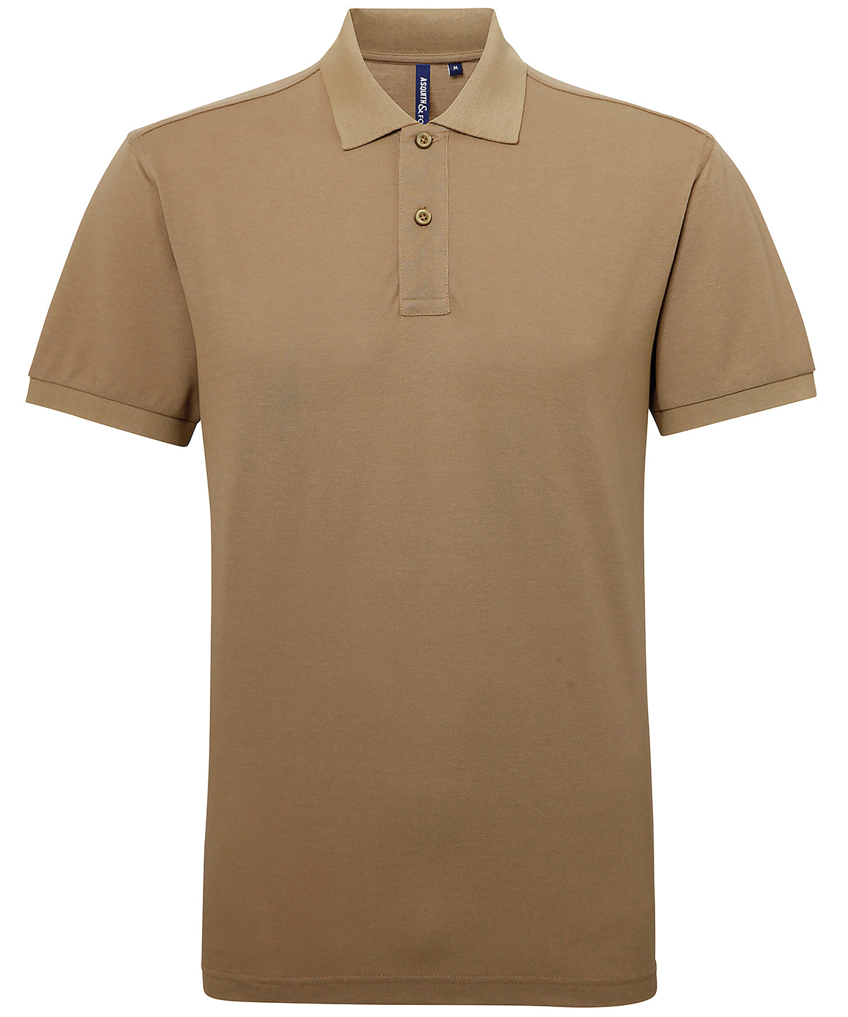 Men’s polycotton blend polo - Khaki