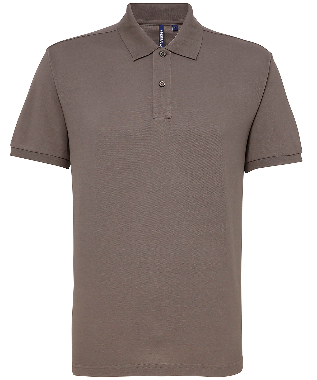Men’s polycotton blend polo - Slate