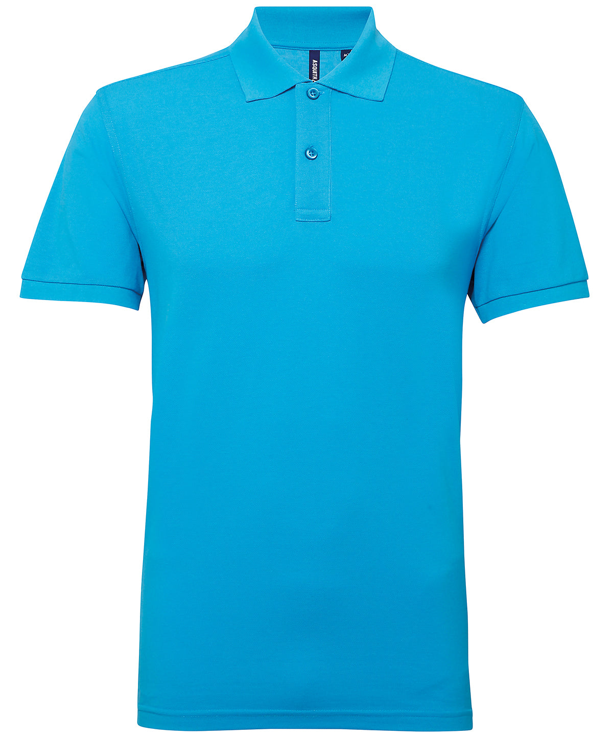 Men’s polycotton blend polo - Turquoise