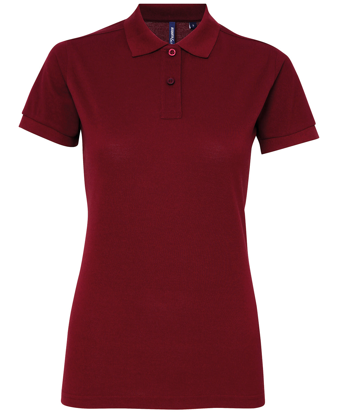 Women’s polycotton blend polo - Burgundy