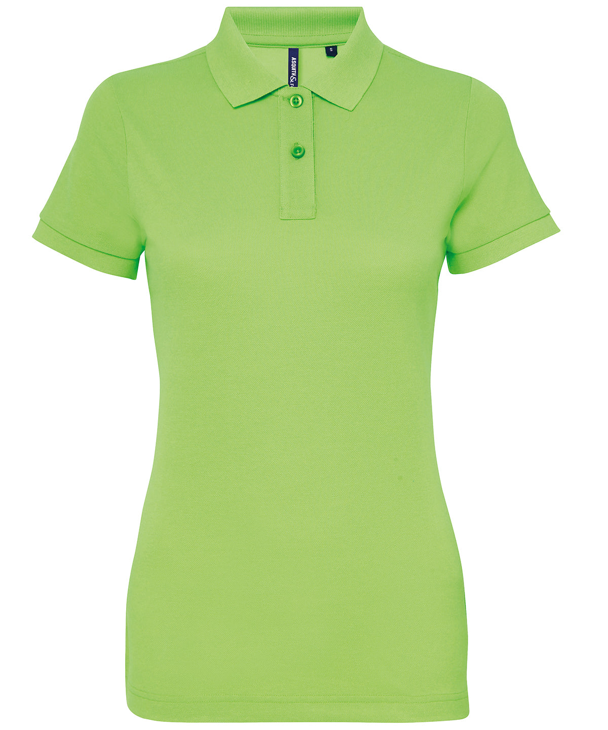 Women’s polycotton blend polo - Neon Green