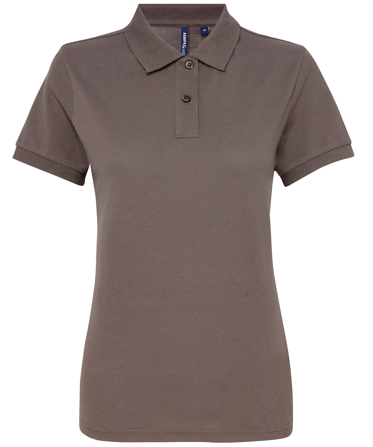 Women’s polycotton blend polo - Slate