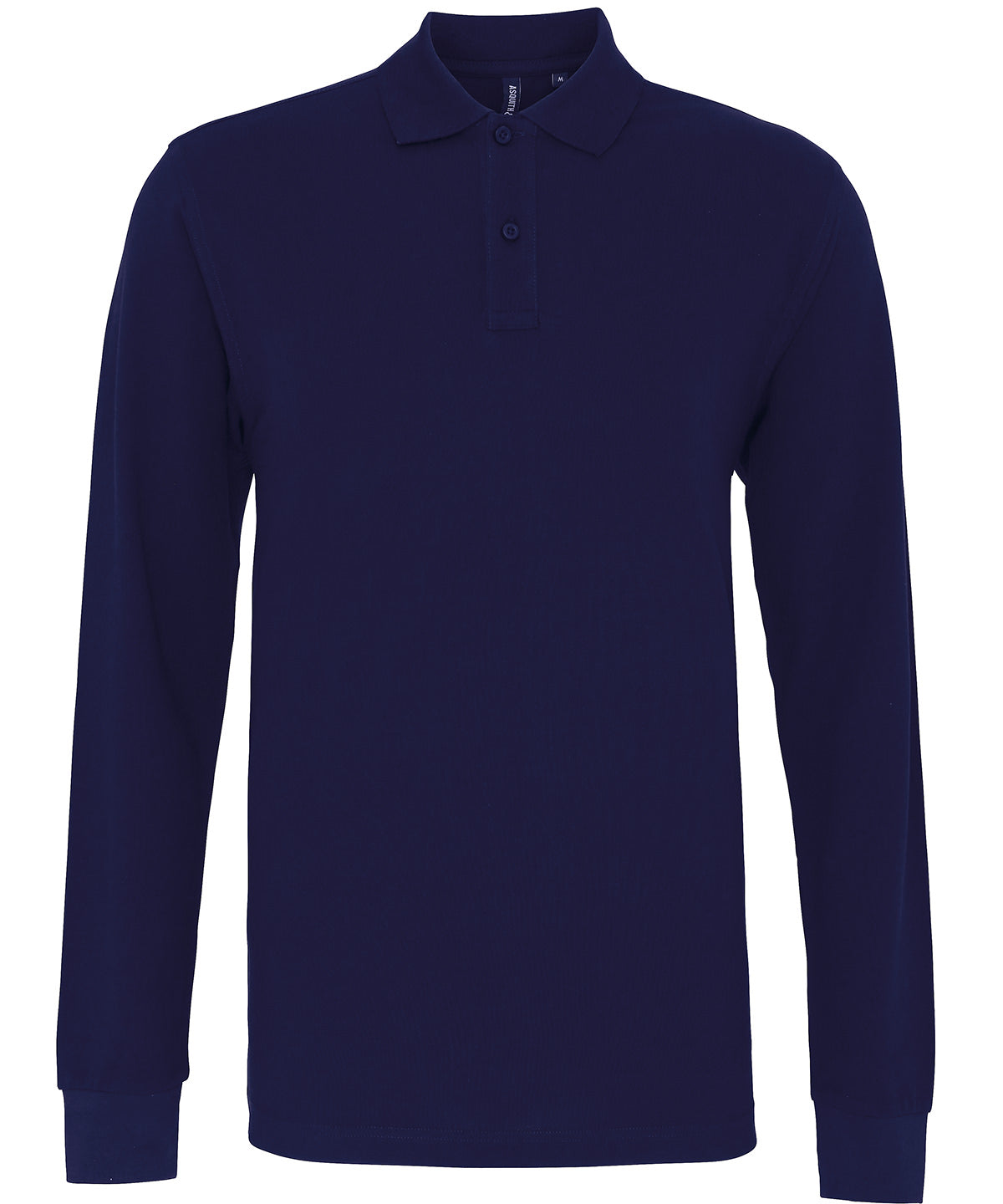Men's classic fit long sleeved polo - Navy