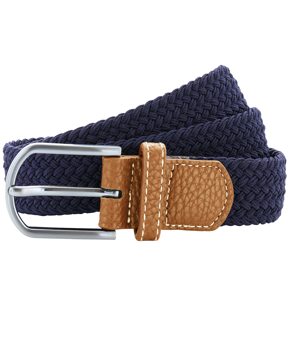 Braid stretch belt - Navy