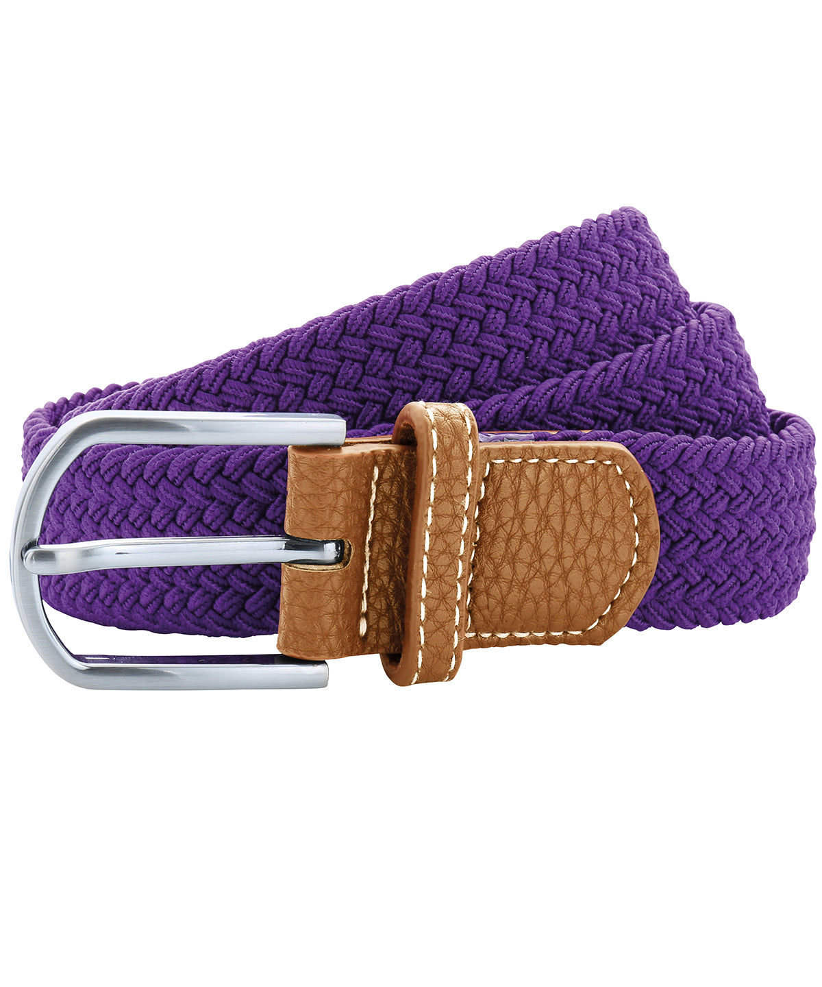 Braid stretch belt - Purple