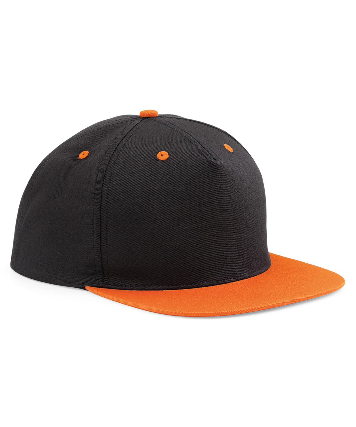 5-panel contrast snapback - Black/Orange