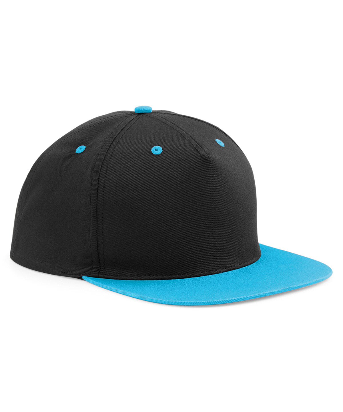 5-panel contrast snapback - Black/Surf Blue