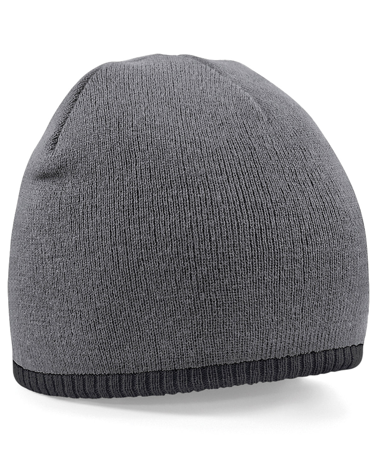 Two-tone pull-on beanie - Graphite Grey/Black