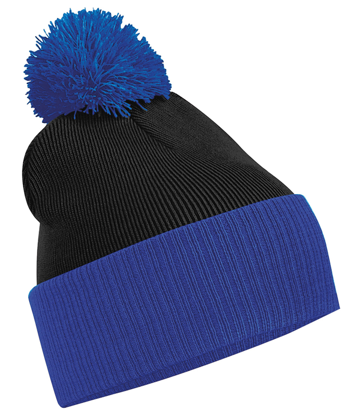 Snowstar® two-tone beanie - Black/Bright Royal