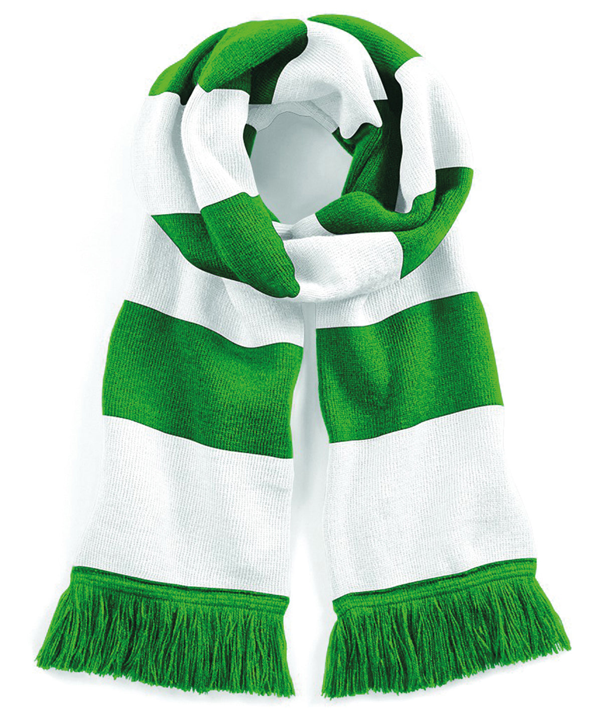 Stadium scarf - Kelly Green/White