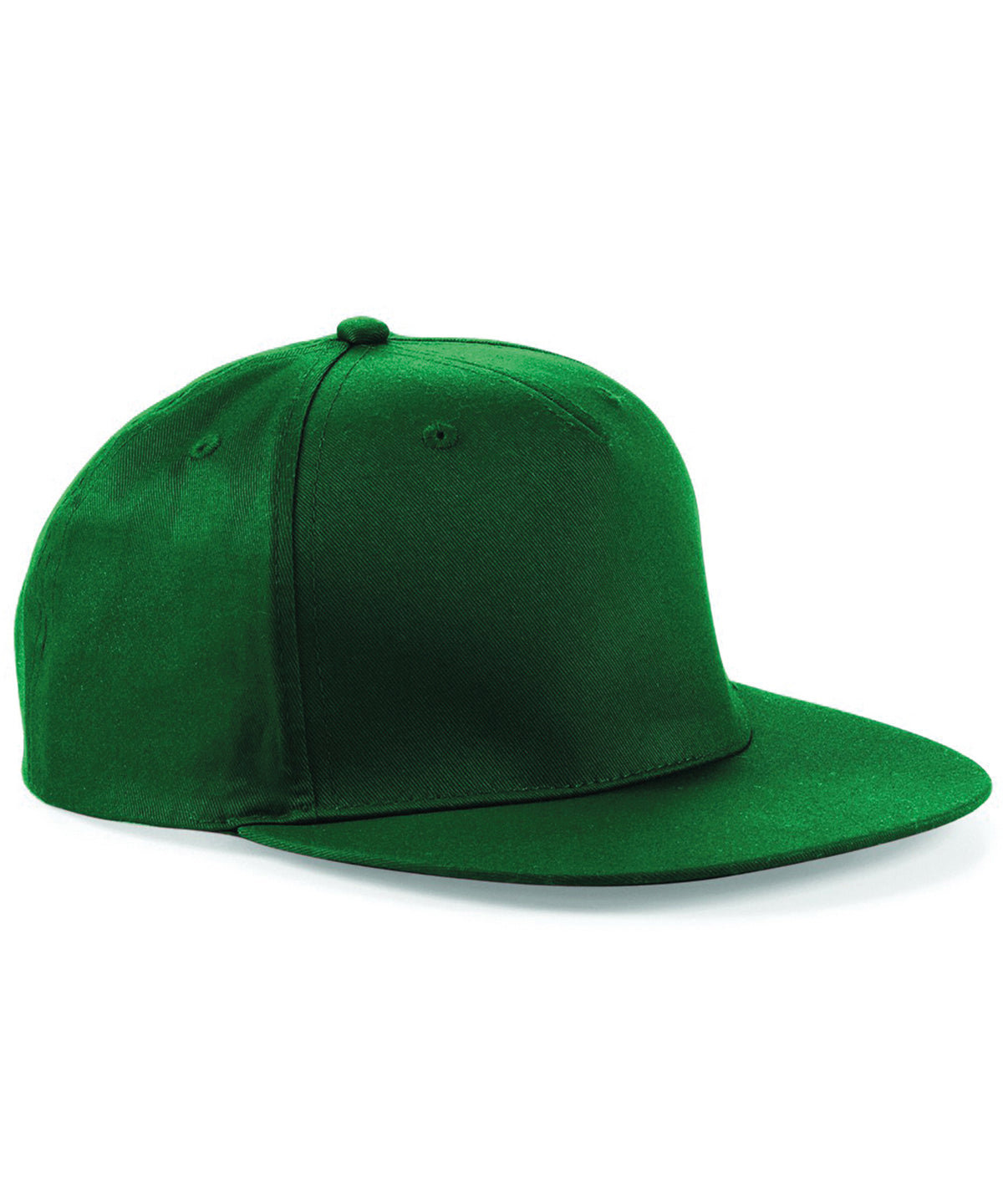 5-panel snapback rapper cap - Bottle Green