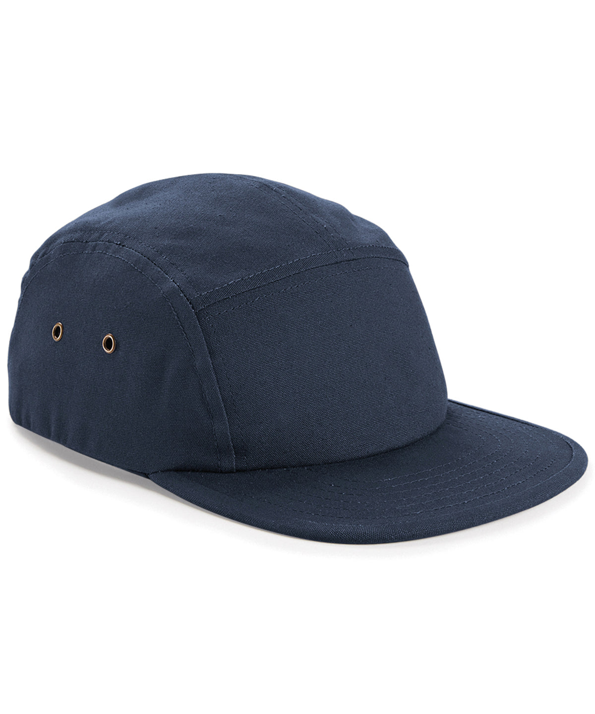 Canvas 5-panel camper cap - Navy