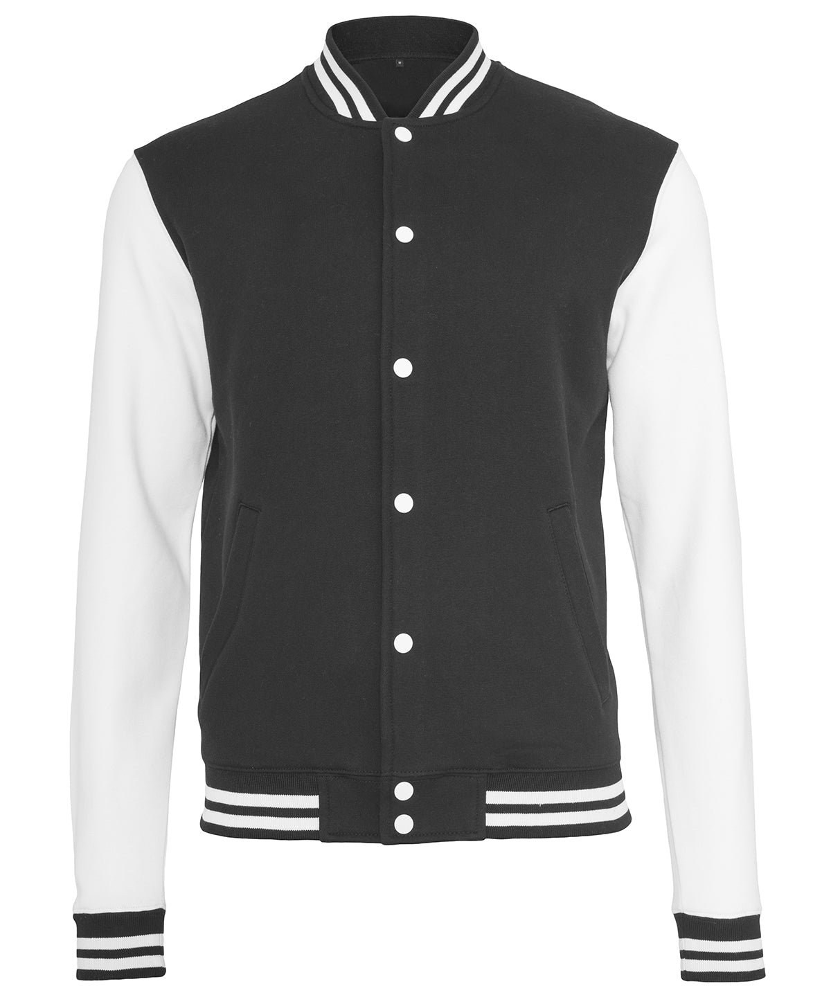 Sweat college jacket - Black/White