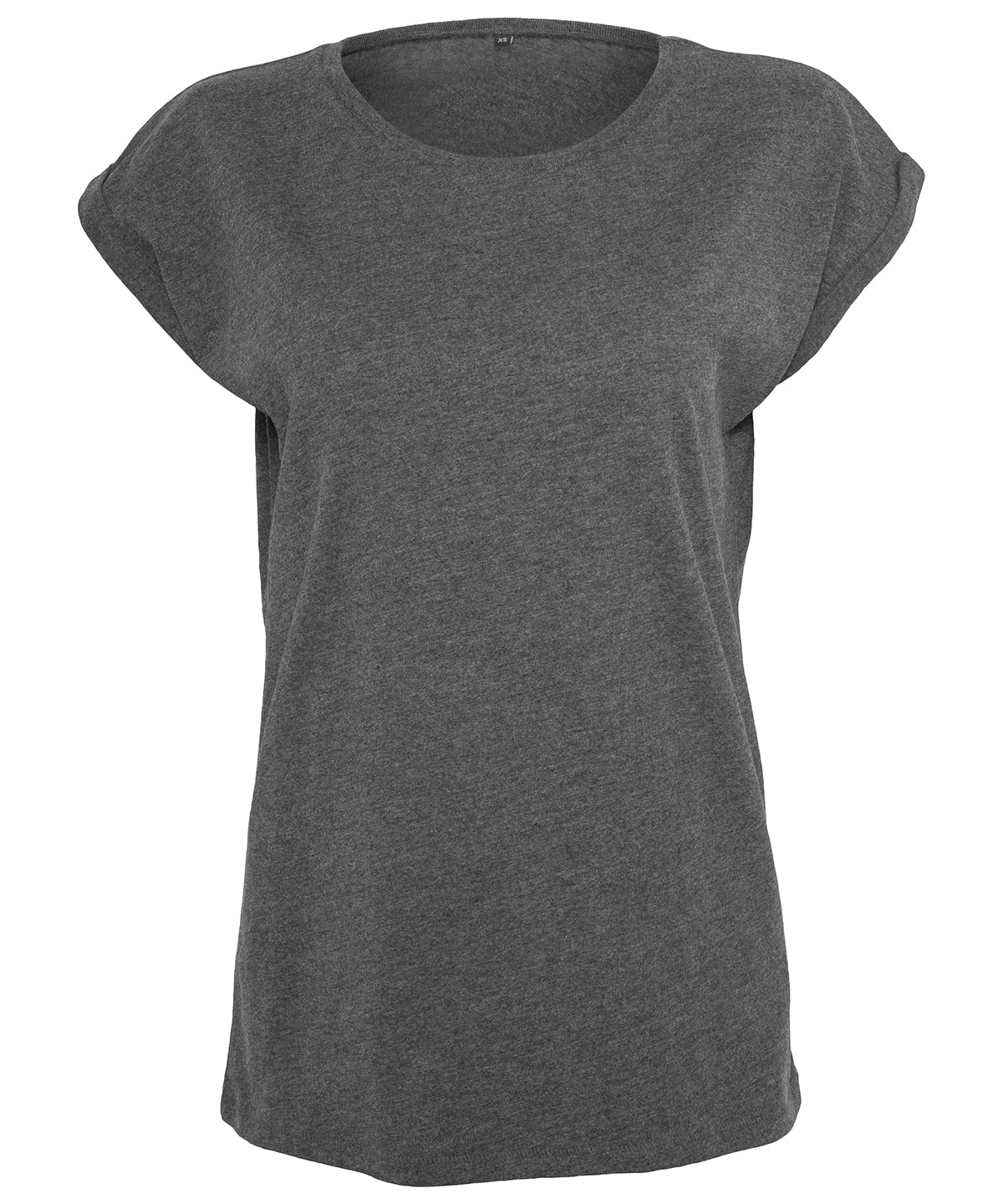 Women's extended shoulder tee - Charcoal*†