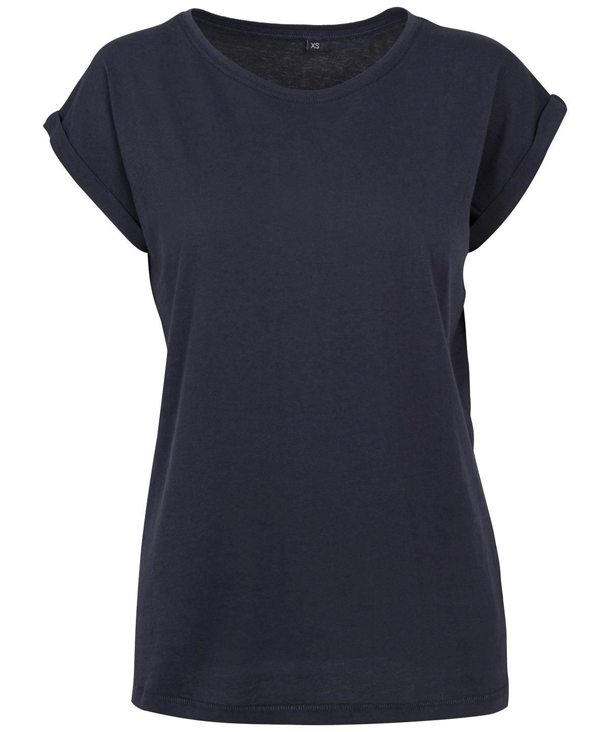 Women's extended shoulder tee - Navy*†