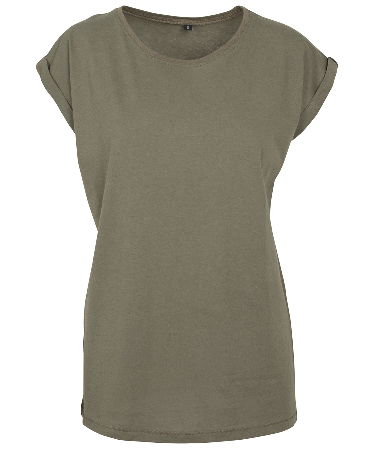Women's extended shoulder tee - Olive*†