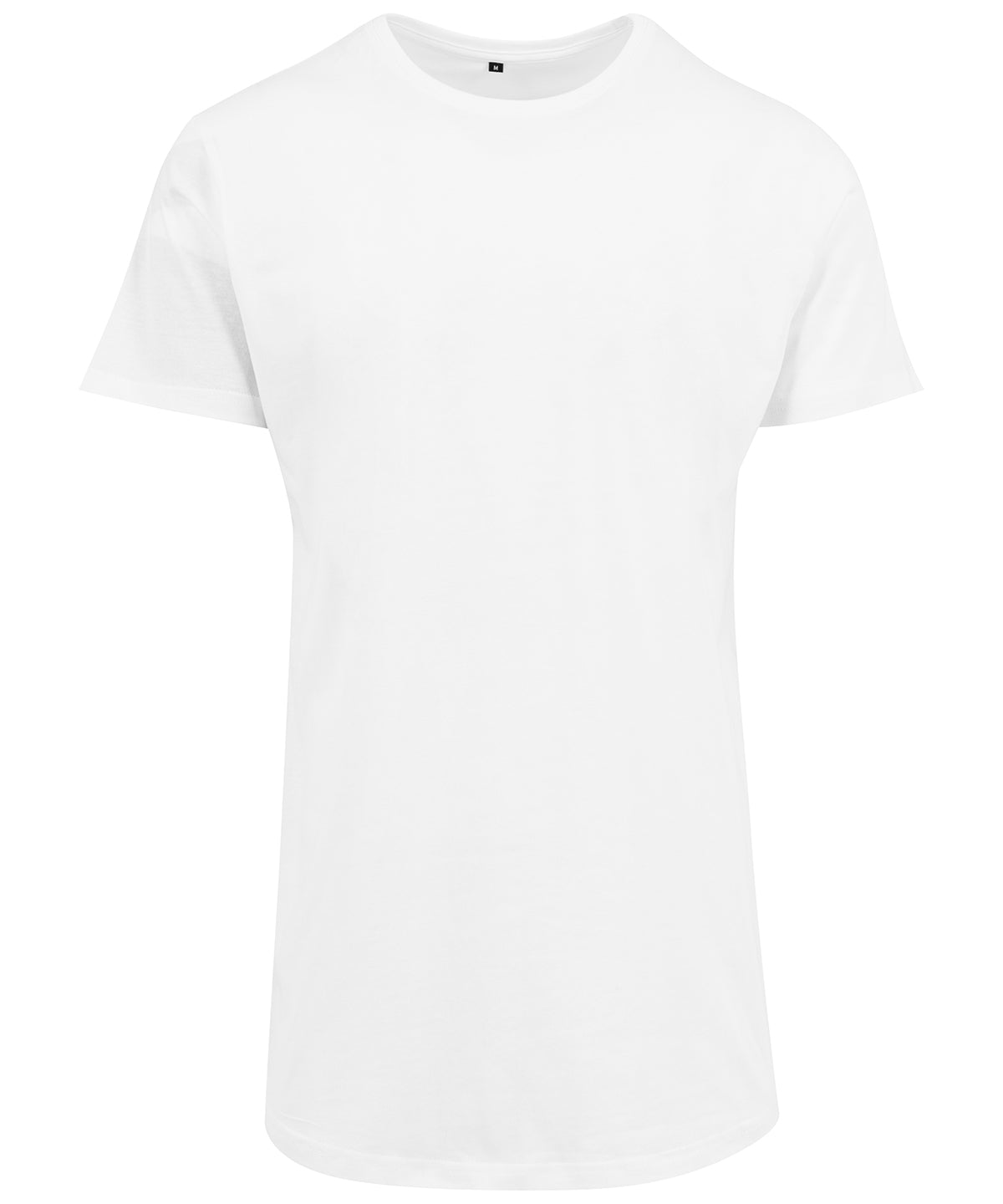 Shaped long tee - White