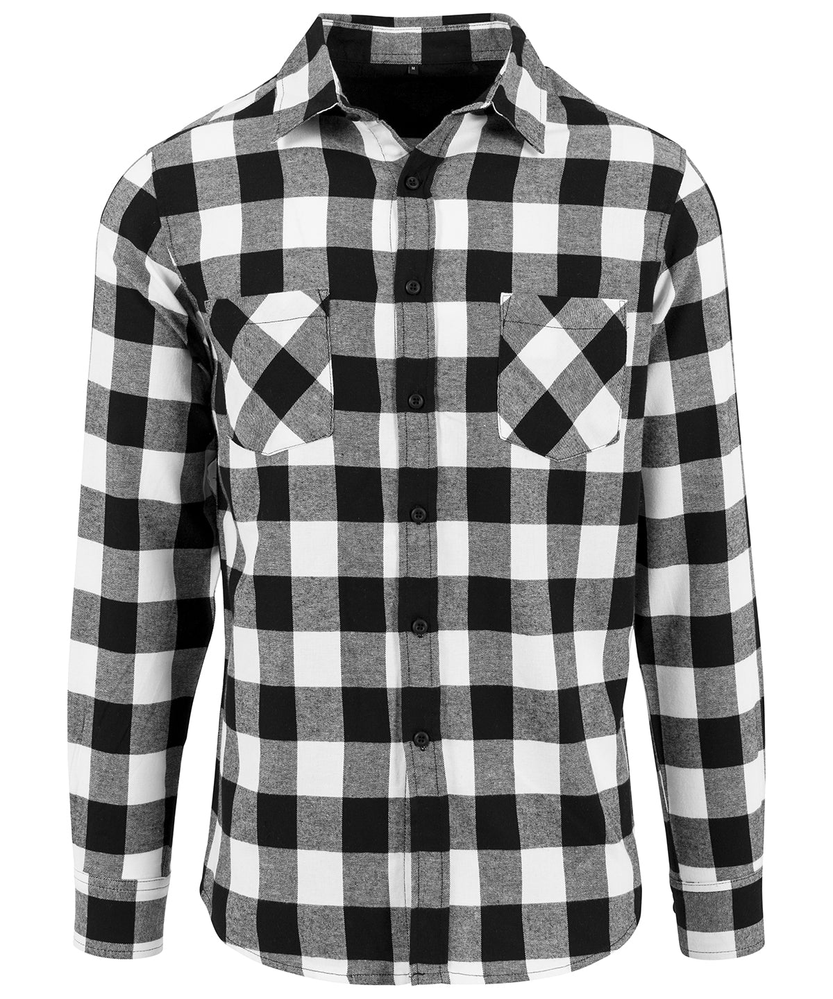 Checked flannel shirt - Black/White