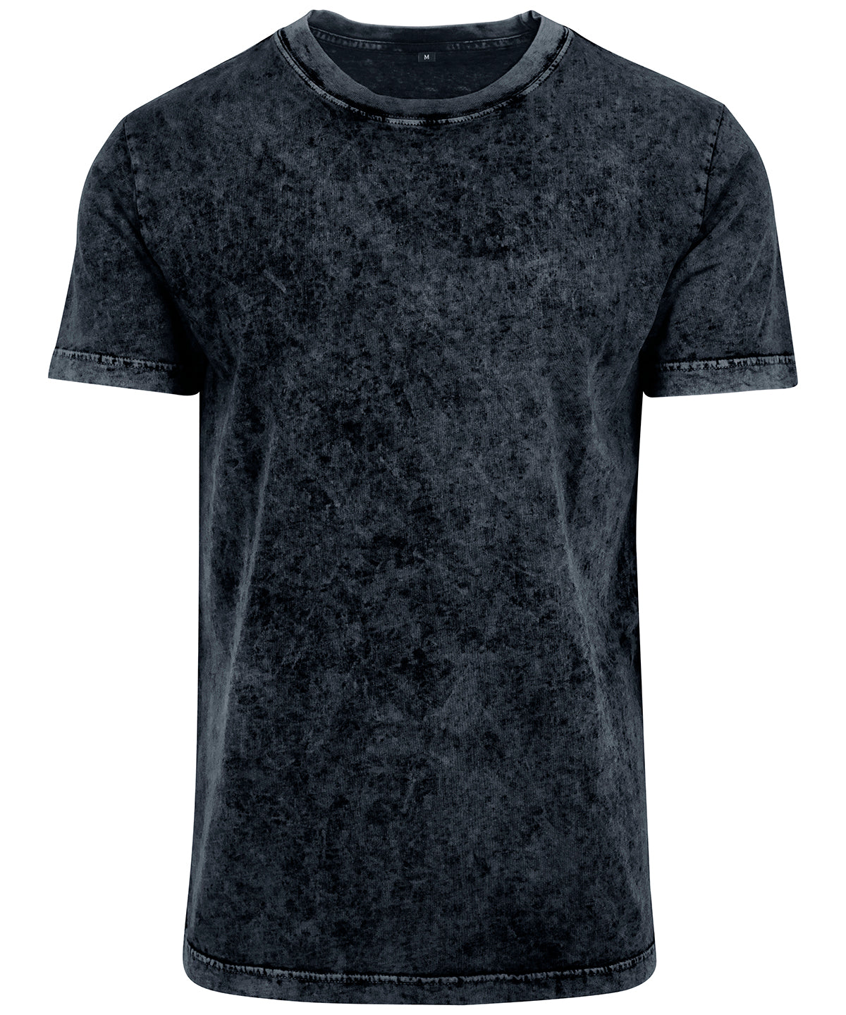 Acid washed tee - Dark Grey/White
