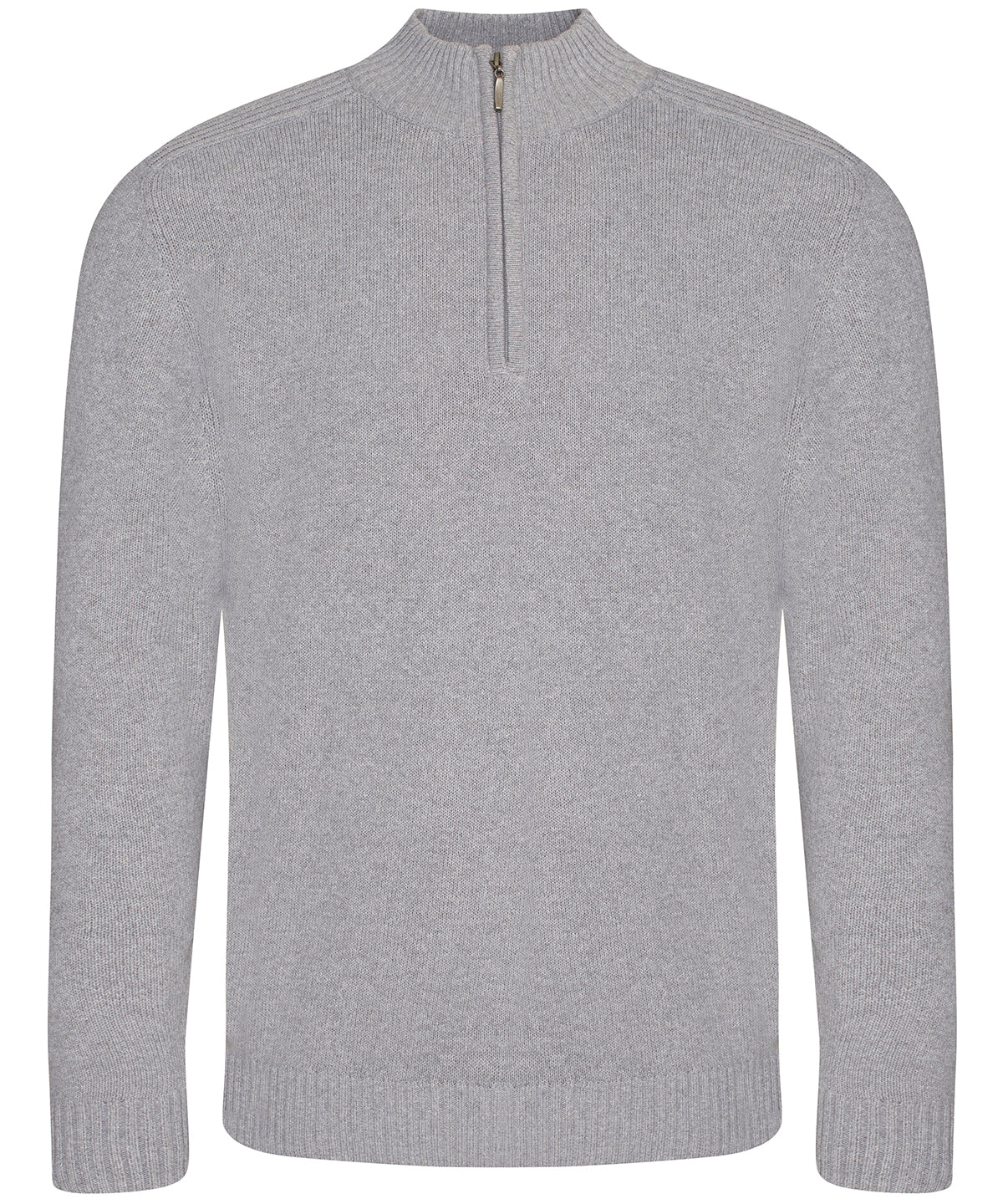 Wakhan ¼ regen zip knit sweater - Heather Grey