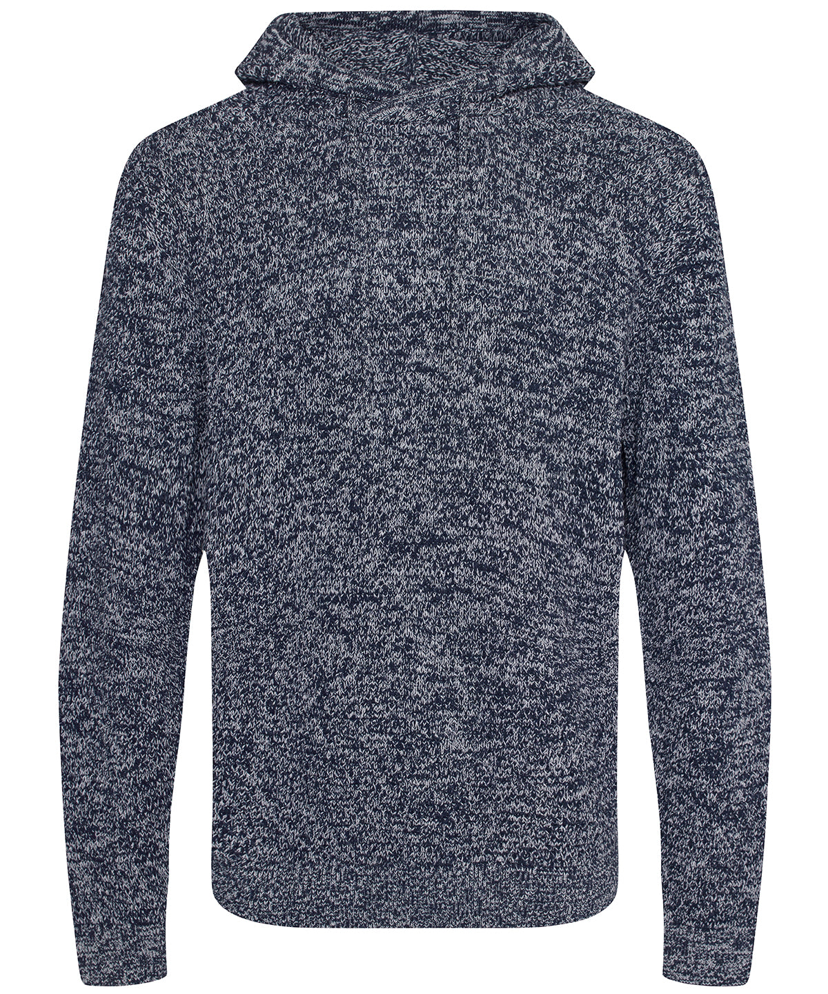 Iguazu regen knitted hoodie - Navy/Heather Grey
