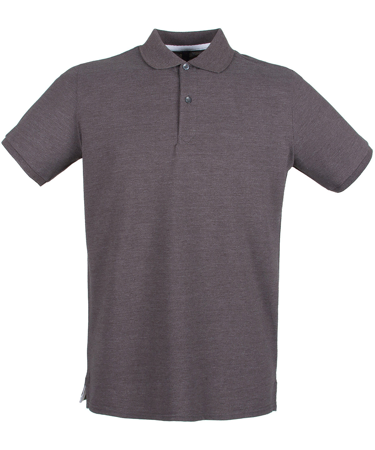 Micro-fine piqué polo shirt - Charcoal