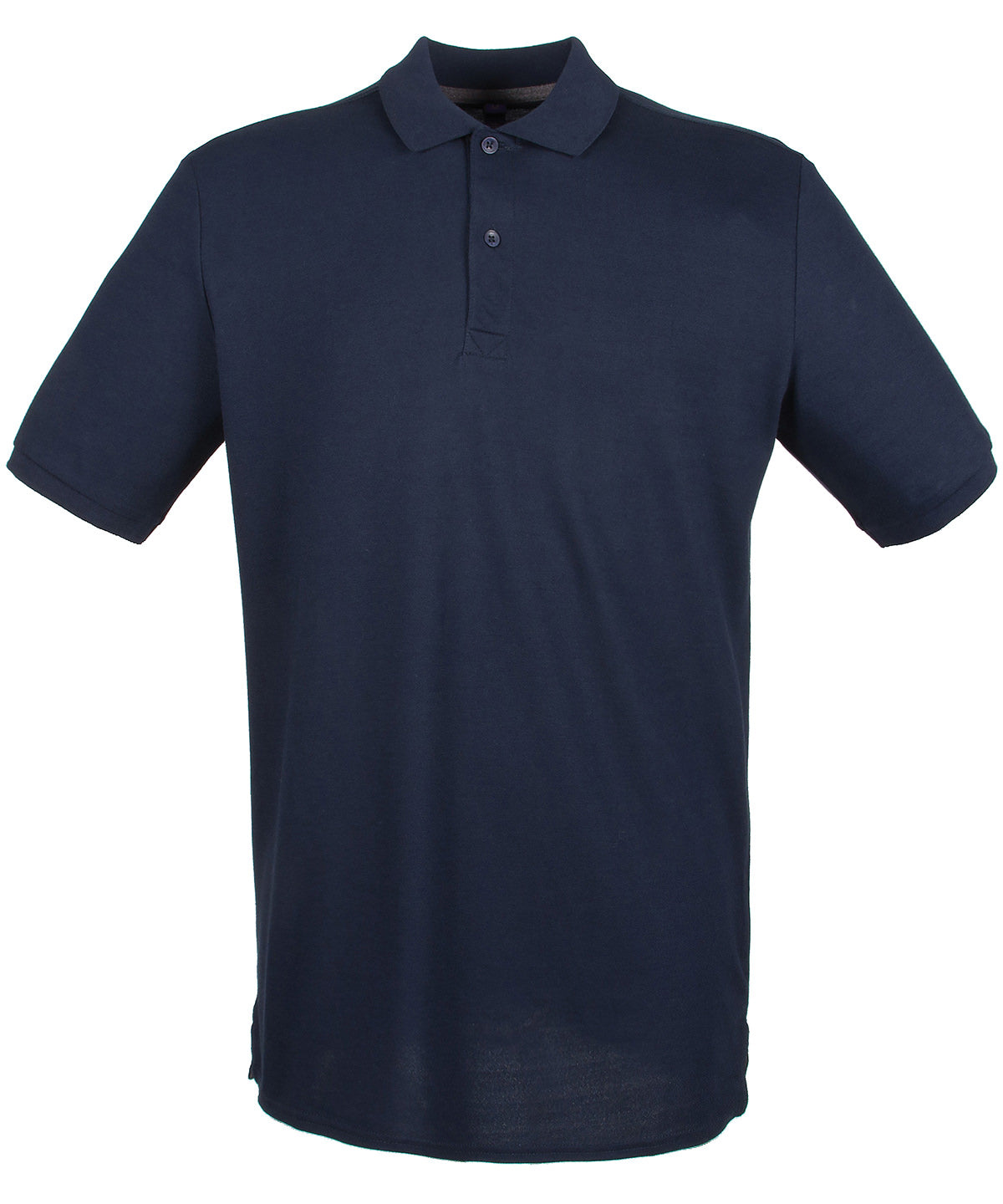 Micro-fine piqué polo shirt - Navy