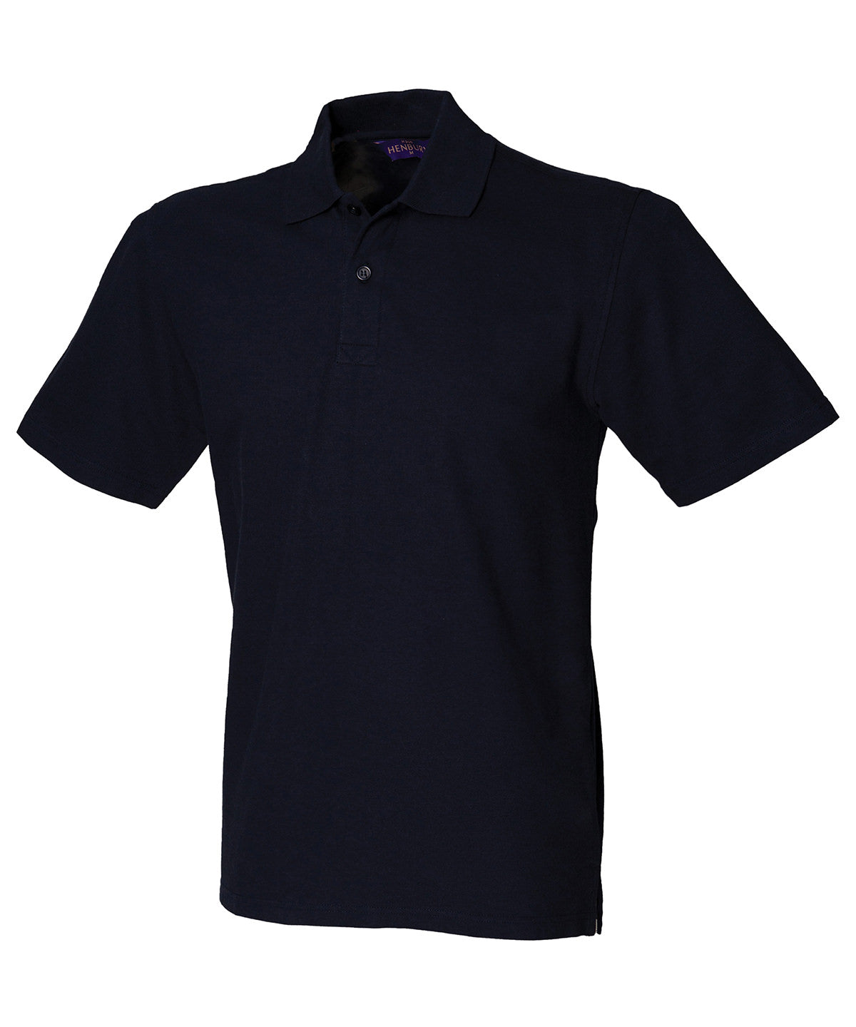 Stretch piqué polo shirt - Navy