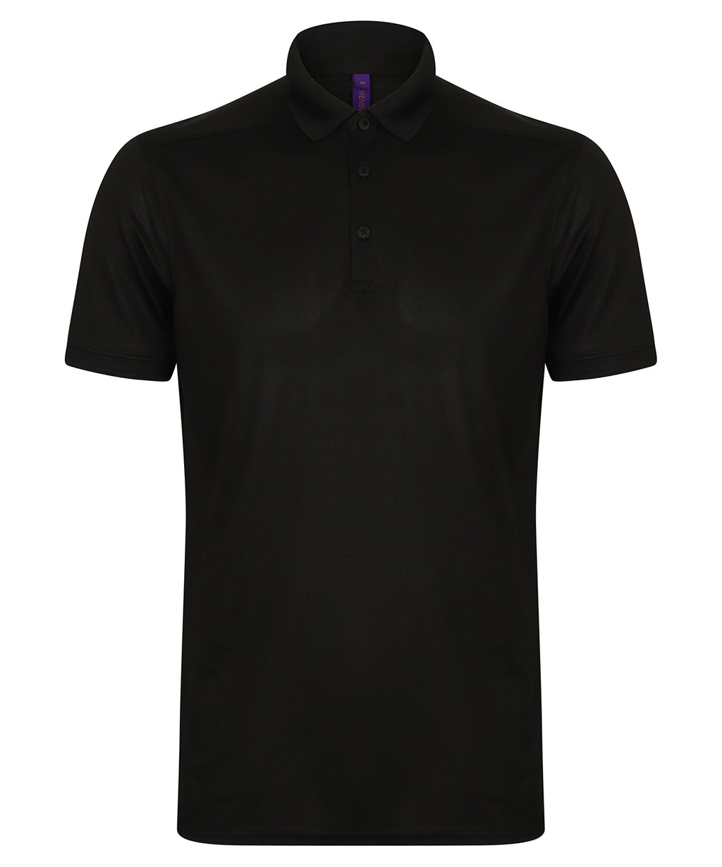 Stretch polo shirt with wicking finish (slim fit)