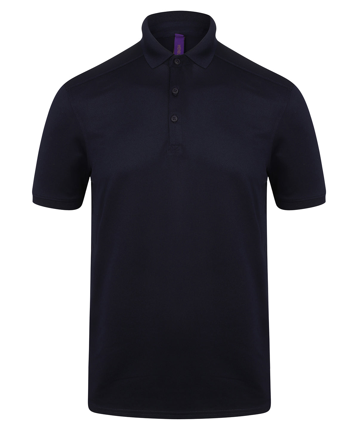 Stretch polo shirt with wicking finish (slim fit) - Oxford Navy