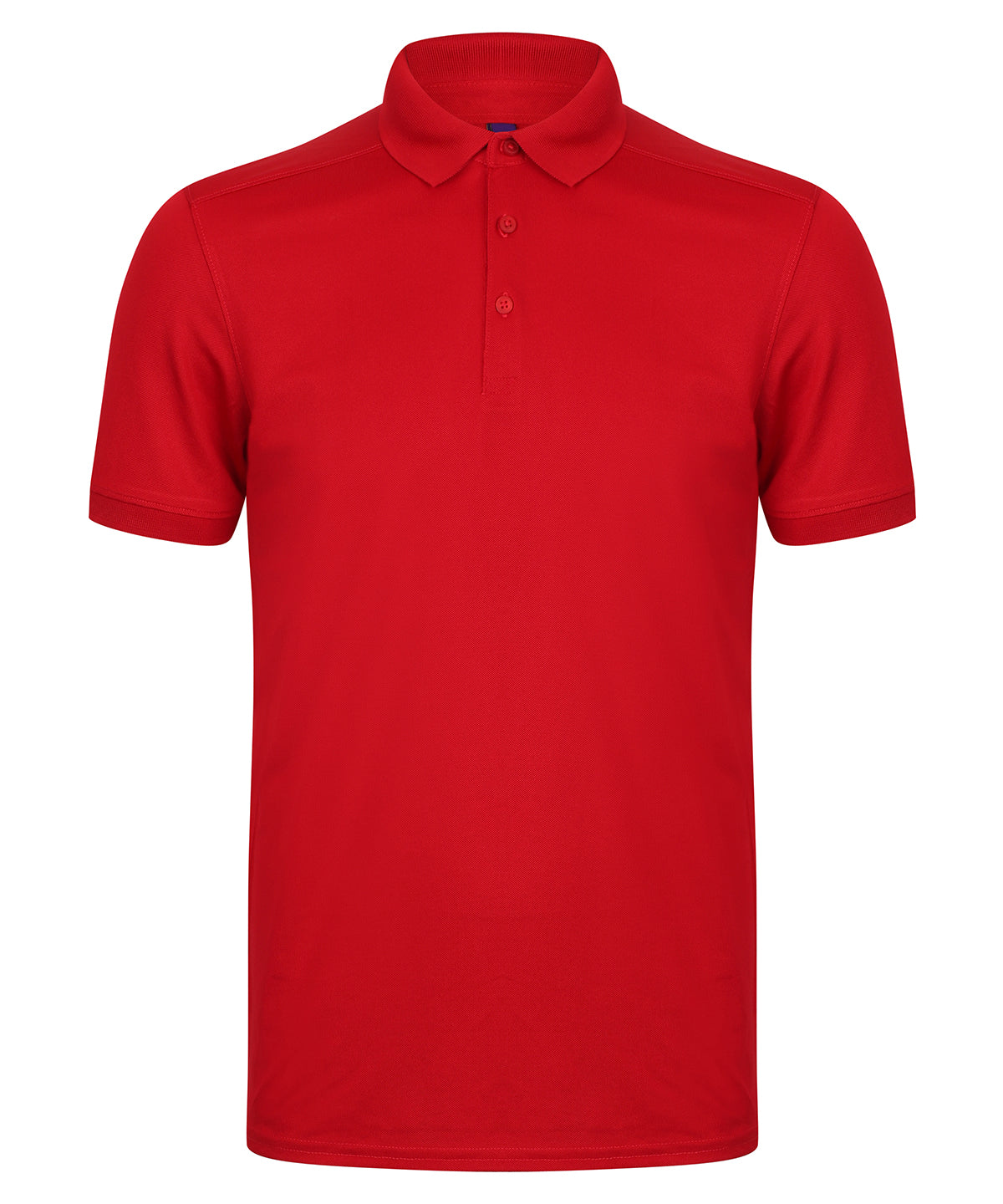 Stretch polo shirt with wicking finish (slim fit) - Red