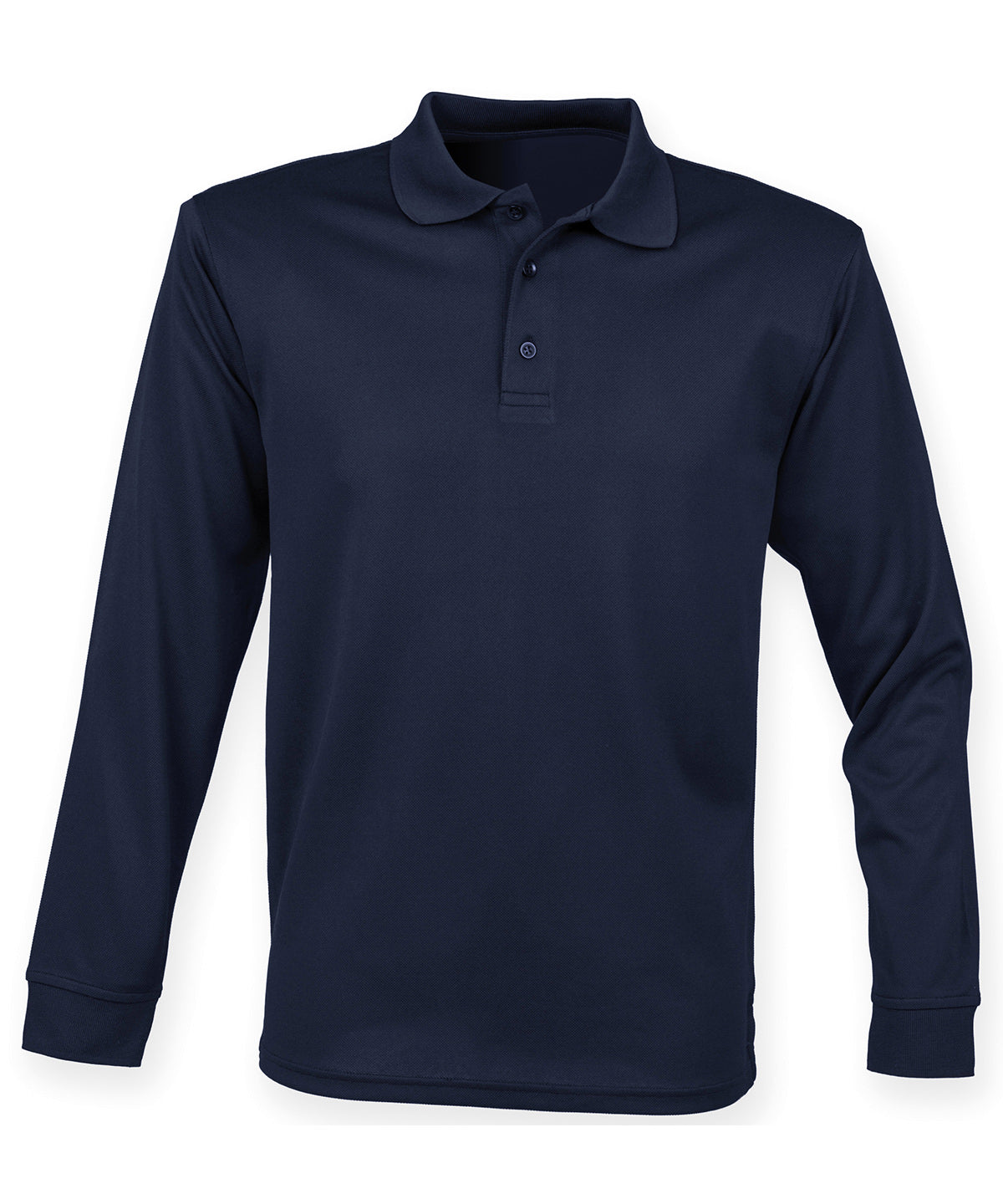 Long sleeve Coolplus® polo shirt - Navy