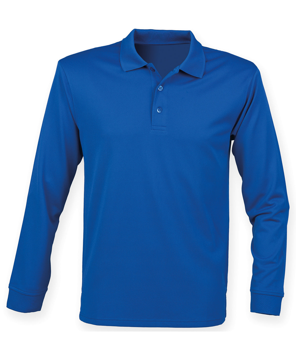 Long sleeve Coolplus® polo shirt - Royal