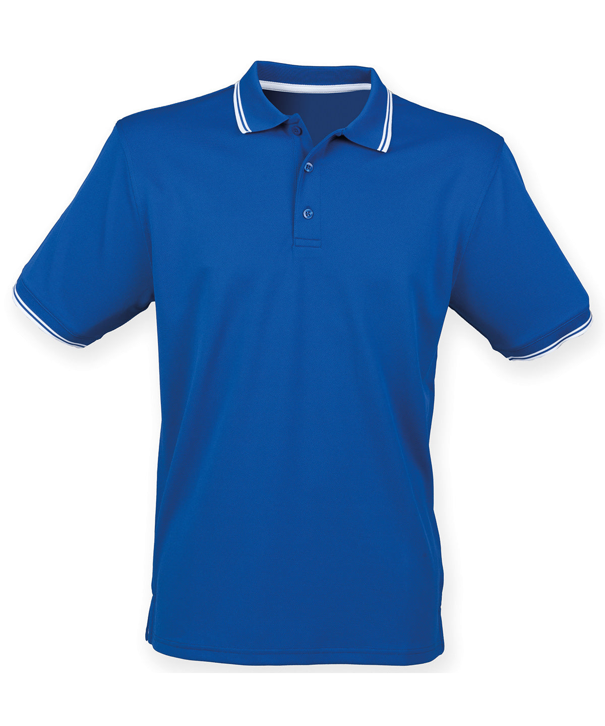 Double tipped Coolplus® polo shirt - Royal/White