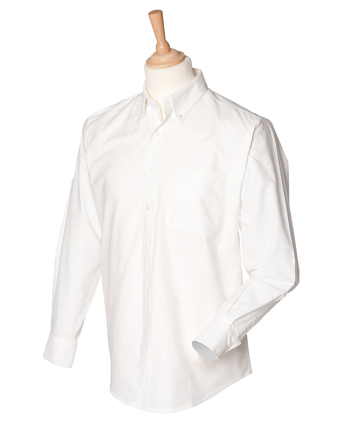 Long sleeve classic Oxford shirt - White