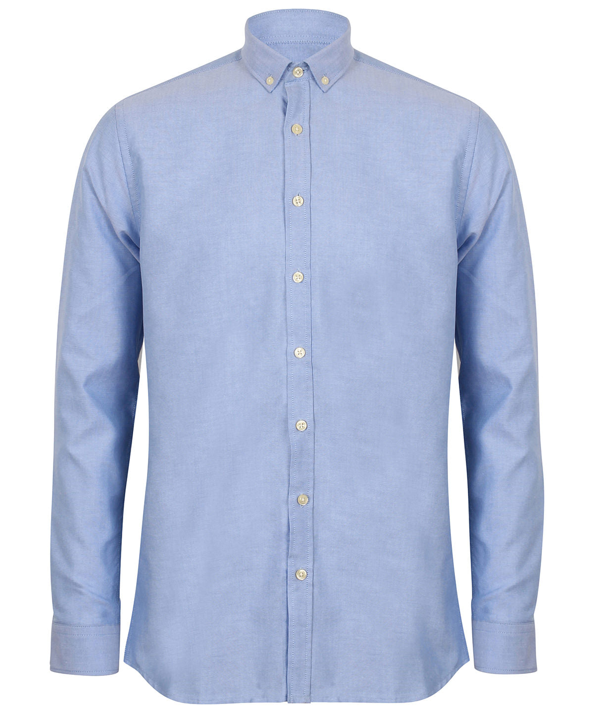 Modern long sleeve Oxford shirt - Blue