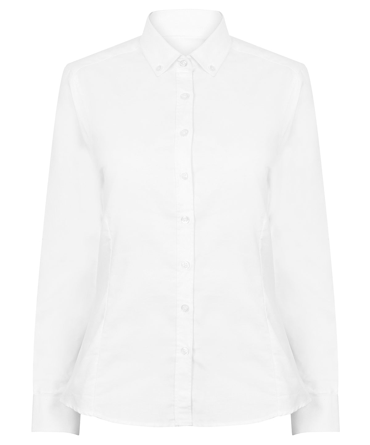 Women's modern long sleeve Oxford shirt - White