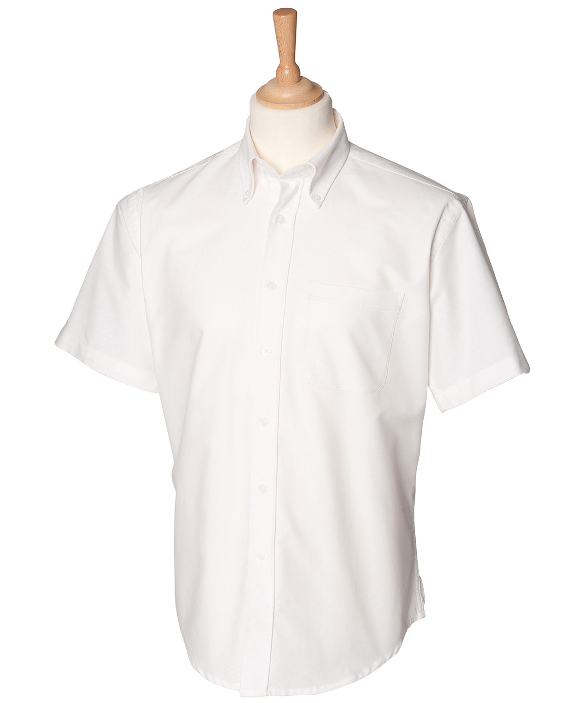 Short sleeve classic Oxford shirt - White