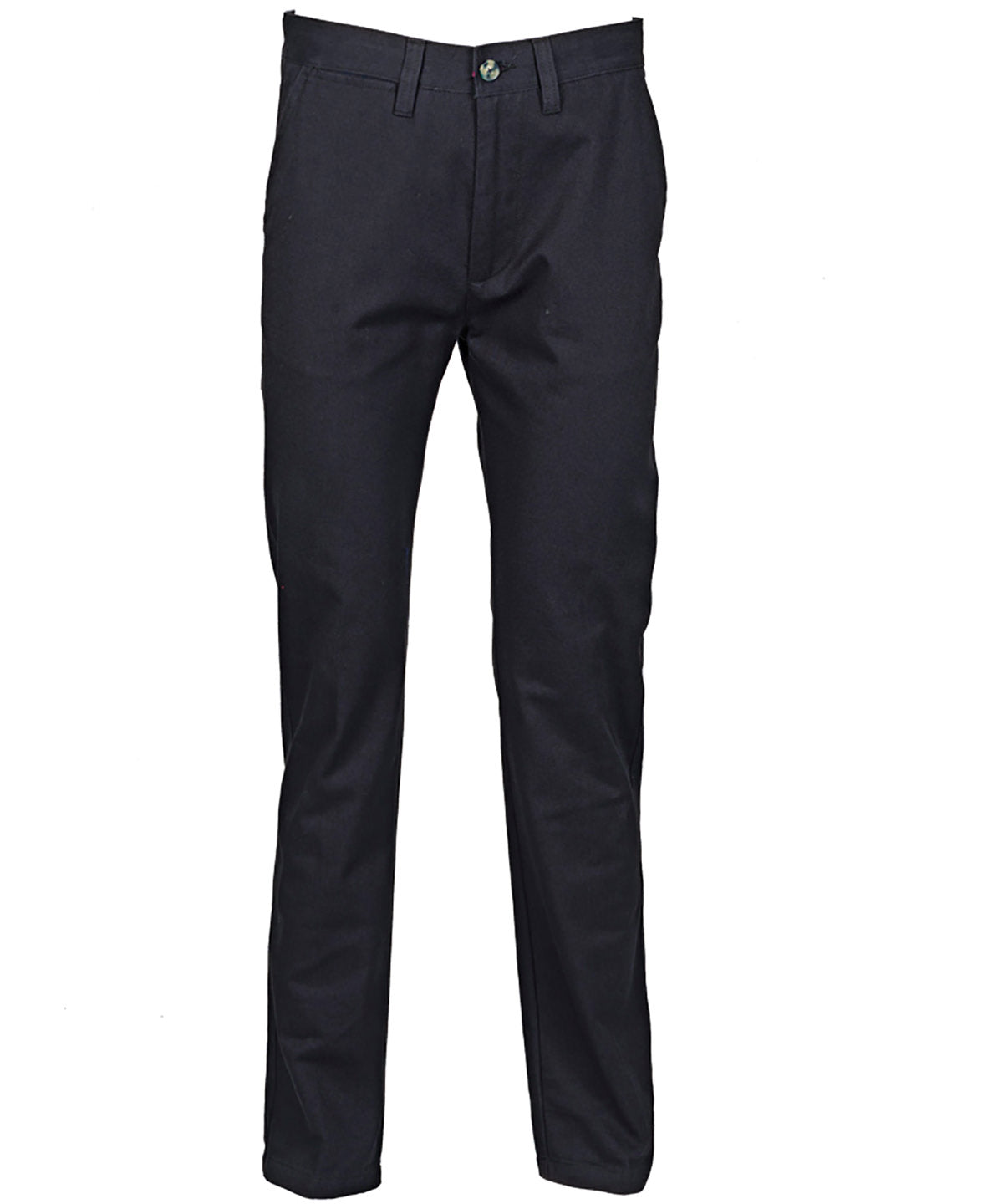 65/35 flat fronted chino trousers - Navy