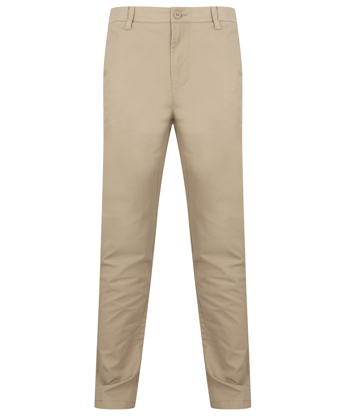 Stretch chinos with flex waistband  - Stone
