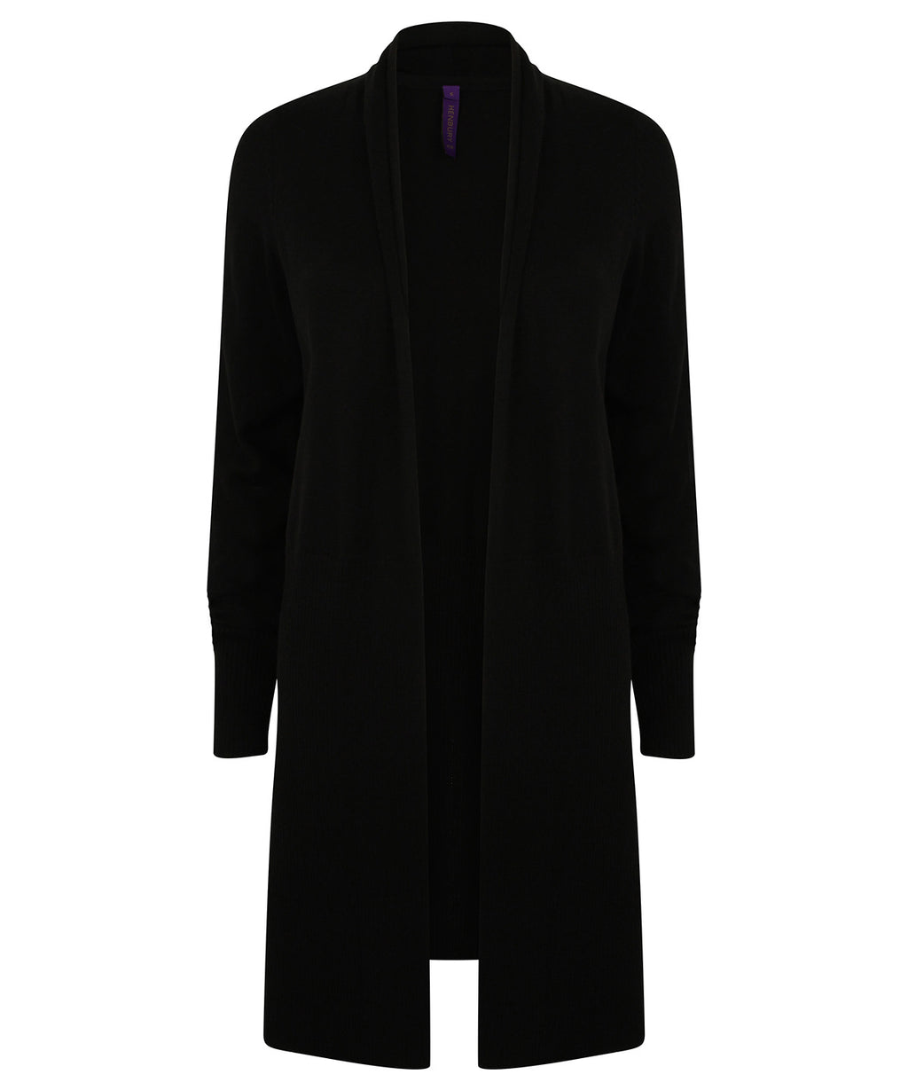 Women's longline open cardigan