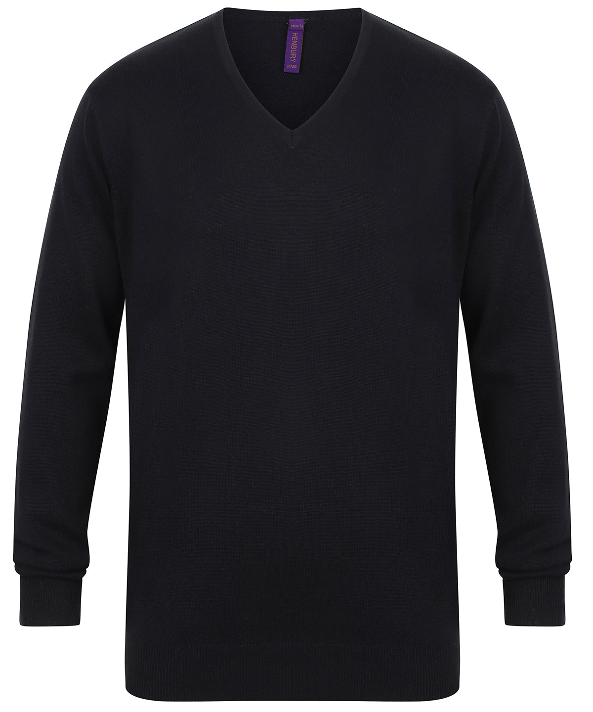 12 gauge v-neck jumper - Navy