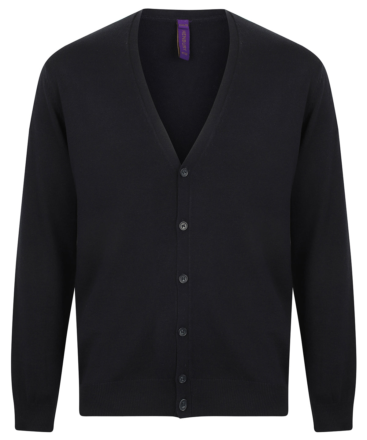 V-button cardigan - Navy