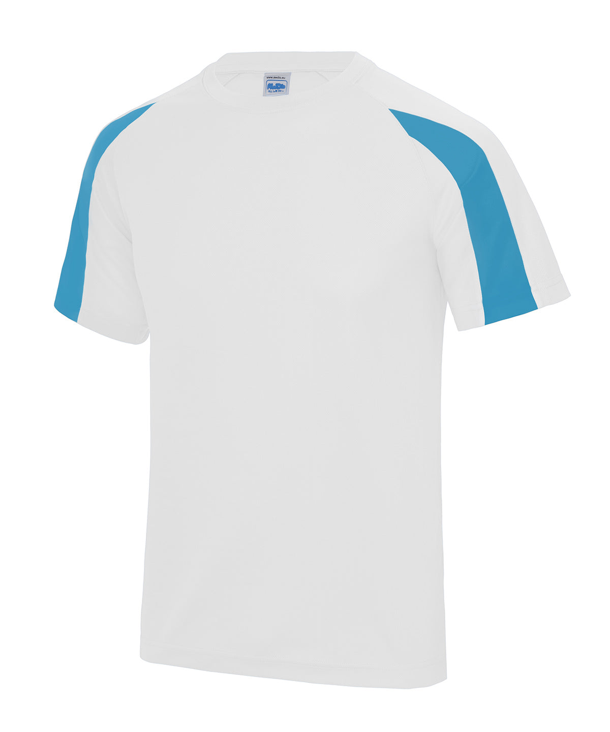 Kids contrast cool T - Arctic White/Sapphire Blue