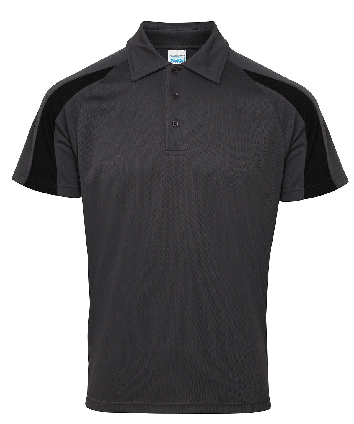 Contrast cool polo - Charcoal/Jet Black